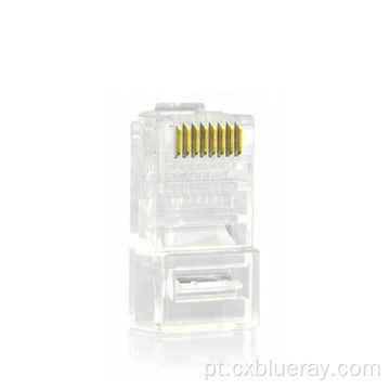 Atacado à prova d&#39;água não marcado UTP 8p8c 3U 15U 50U RJ45 Modular Plug Cat5 Conector Cat6